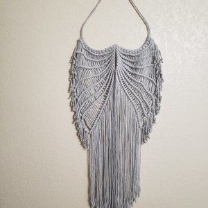 Macrame Angel Heart Wings-Wall Hanging